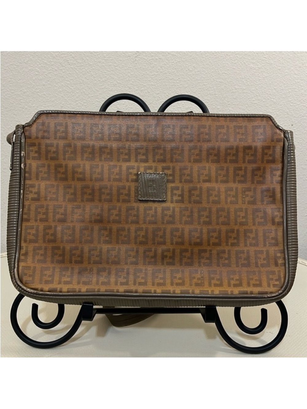 Vintage Fendi Zucca Shoulder Bag